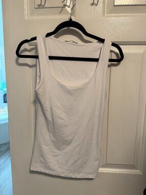 White Zara tank top, size Small